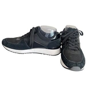 MICHAEL MICHAEL KORS Allie Leather‎ and Canvas Sneaker Women's Size 9.5